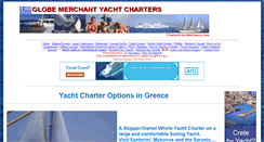 Desktop Screenshot of charterayachtingreece.globemerchant.com